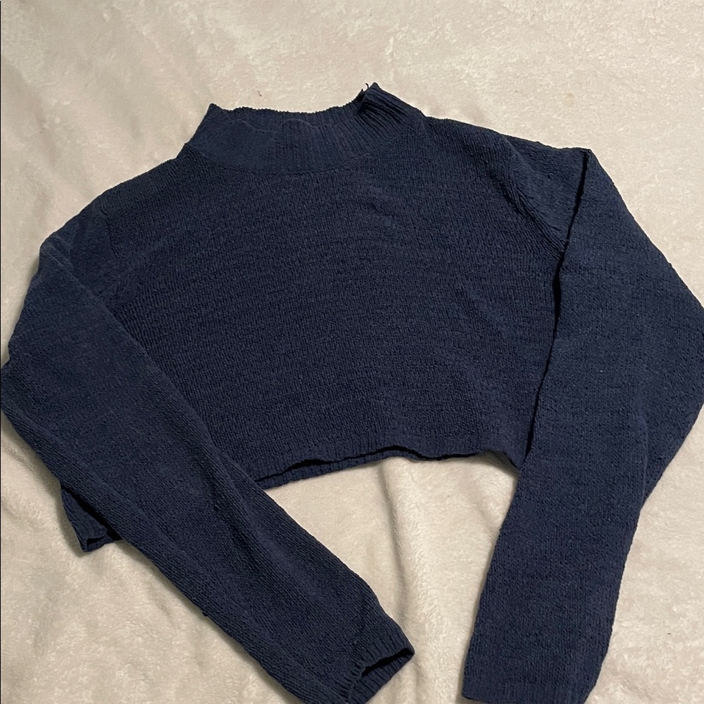 Wild Fable Dark Blue Cowl Neck Sweater